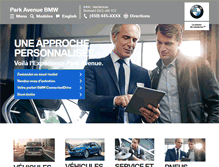 Tablet Screenshot of parkavenuebmw.com